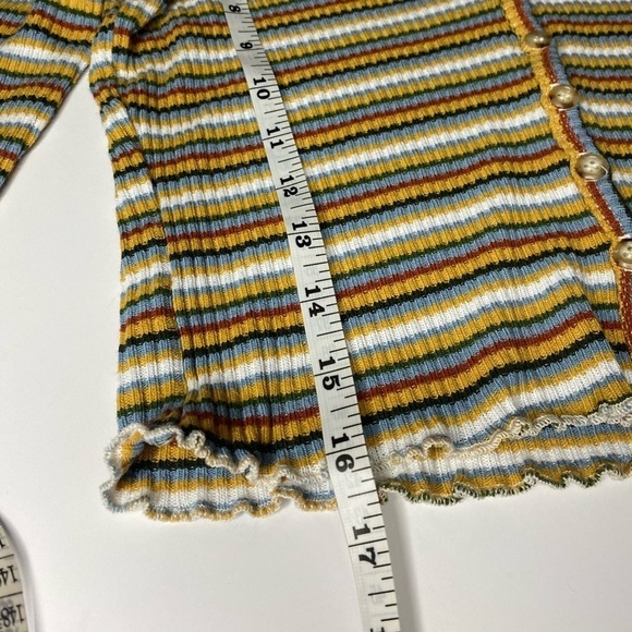 Sky and sparrow knit striped cropped top L - Picture 9 of 9